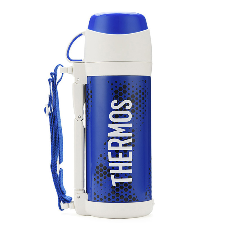 膳魔师THERMOS 母婴幼儿童高真空不锈钢大容量户外运动 保温用品 旅行保温壶 1000ml FFW-1003 BL