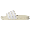 adidas originals Adilette 舒适轻便 橡胶底 防滑一字拖鞋 女款 米色 休闲百搭 GZ3751