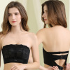 超薄款无肩带隐形大码内衣女美背式抹胸大显小聚拢调整型收副乳罩