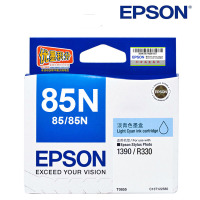 爱普生(EPSON) T0855 原装墨盒 适用爱普生1390 R330 淡青色