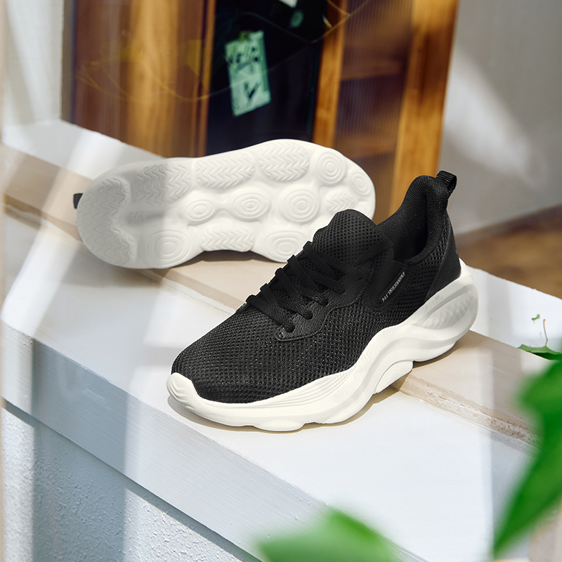 361°运动鞋女新款轻便软底网面一脚蹬跑步休闲鞋子女鞋