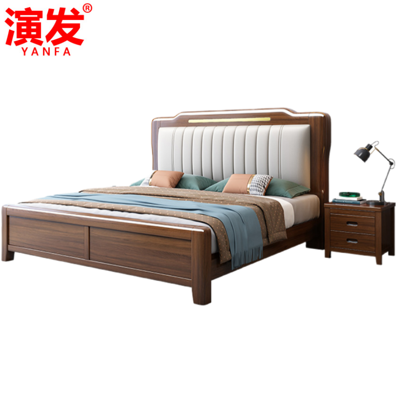 演发 双人床+柜 1.8m 套