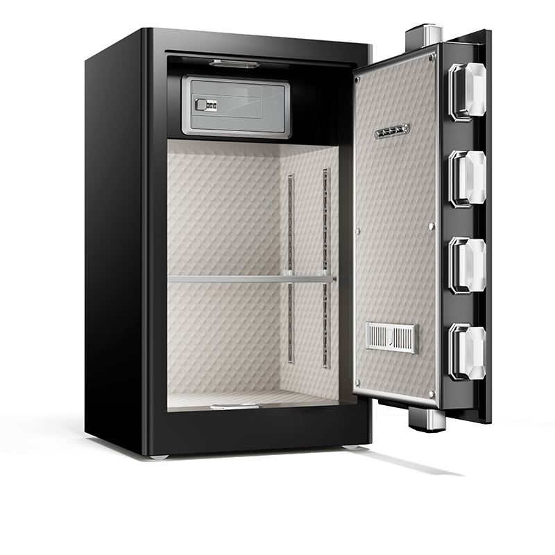 鑫金虎 保险箱家用小型指纹密码锁H800×W480×D420高清大图