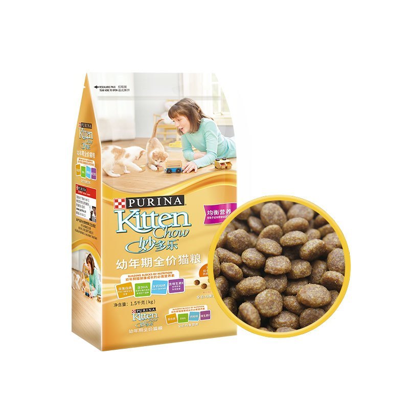 妙多乐猫粮幼猫猫粮 营养增肥小猫奶糕英短蓝猫全价猫粮猫干粮1.5kg/10kg
