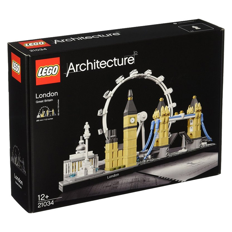 乐高(LEGO)建筑街景系列 (21034英国伦敦天际景观)468颗儿童积木塑料玩具 12岁以上 200块以上