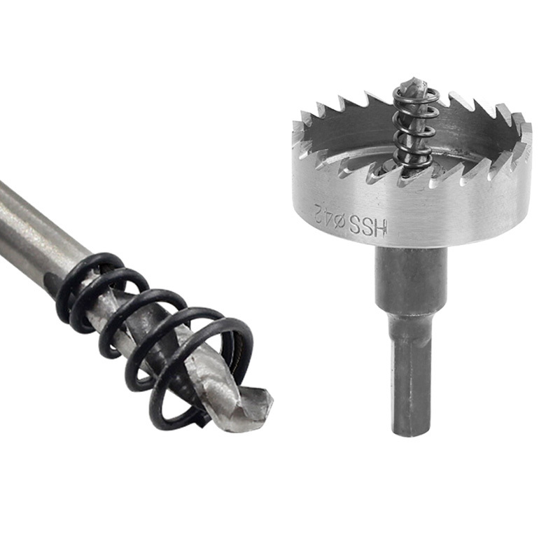 海斯迪克 HKW-228 高速钢开孔器 HSS铁皮不锈钢开孔器 金属薄板打眼扩孔钻头 23.5mm(3个)