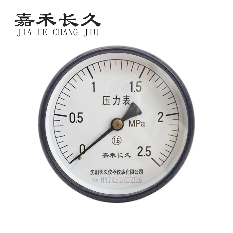 嘉禾长久 轴向压力表检测定制型 Y100Z 块 0-2.5MPA