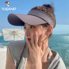 帽子女夏大帽檐鸭舌帽韩版户外骑车防晒帽遮阳防紫外线空顶太阳帽