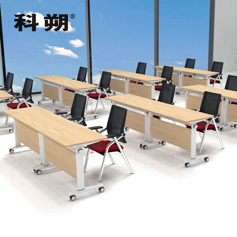 科朔 折叠桌条桌长条会议桌翻版桌会议桌1800W*500D*750H FT-13818