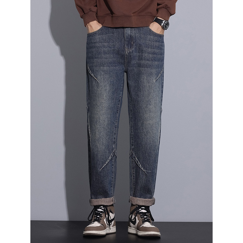 好货新塘 哈伦牛仔裤男款四季款复古百搭宽松锥形休闲长裤潮
