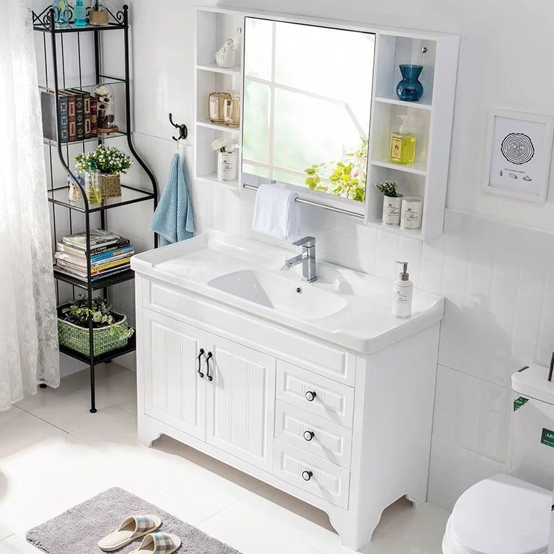 闪电客北欧浴室柜卫浴柜洗脸盆池洗面洗手盆柜组合现代简约卫生间洗漱