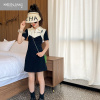 可莉允女童连衣裙夏装2023新款儿童洋气夏季潮款polo裙子中大童公主裙薄