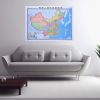 2021年新版中国地图世界地图1.5米X1.1m高清超大全图拼接版贴图