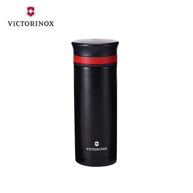 Victorinox维氏瑞士军刀削皮器保温杯三件套红色天地盖套装高清大图
