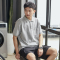 唐狮夏季新款polo衫男士短袖口袋黑色港风宽松有翻领t恤ins潮