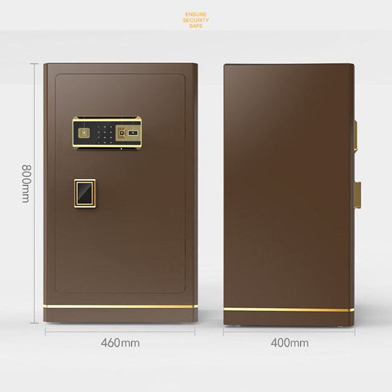 创世人 办公家具保险柜家用办公全钢防盗保密柜银行指纹密码锁保险柜 单门80cm高清大图