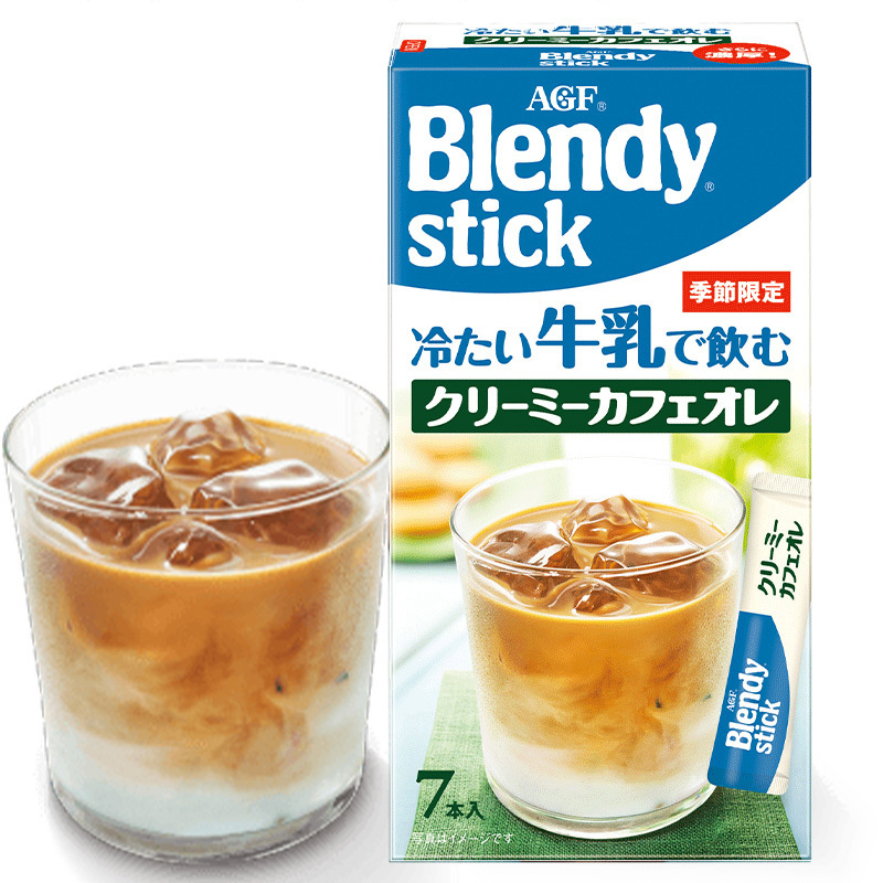 (清仓)-季节限定日本进口AGF Blendy冷泡牛乳系列奶茶 速溶固体饮料可可抹茶咖啡多口味冰冲饮