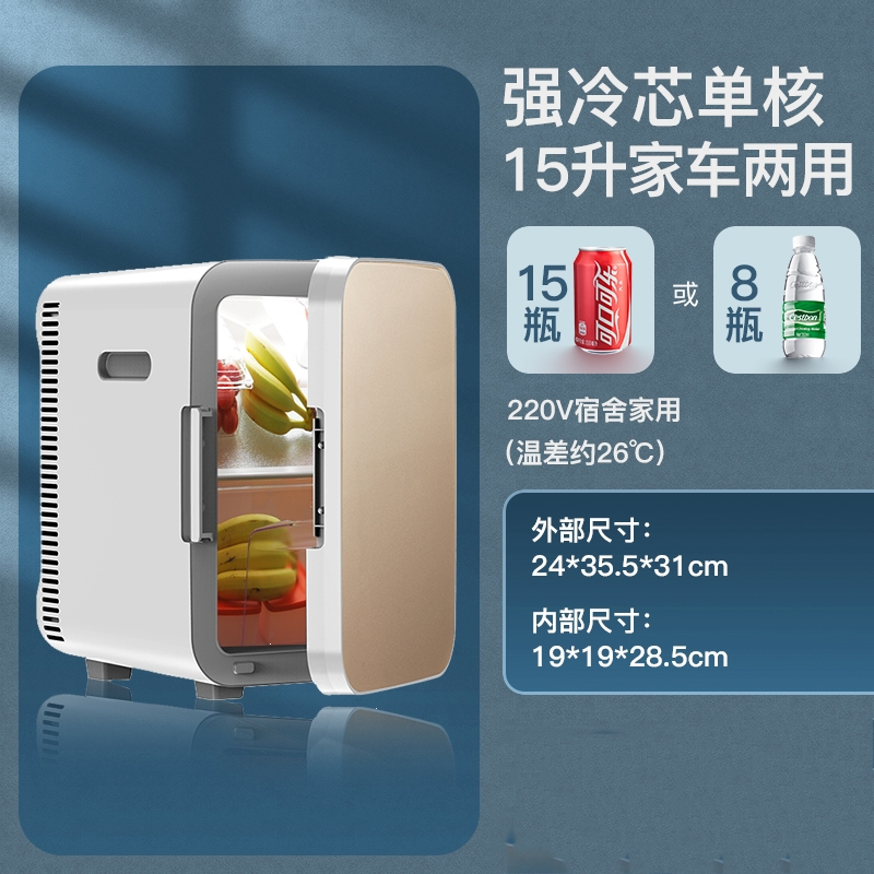 闪电客冷冻迷你小冰箱宿舍用车载冰箱小型单人用学生公寓车家两用