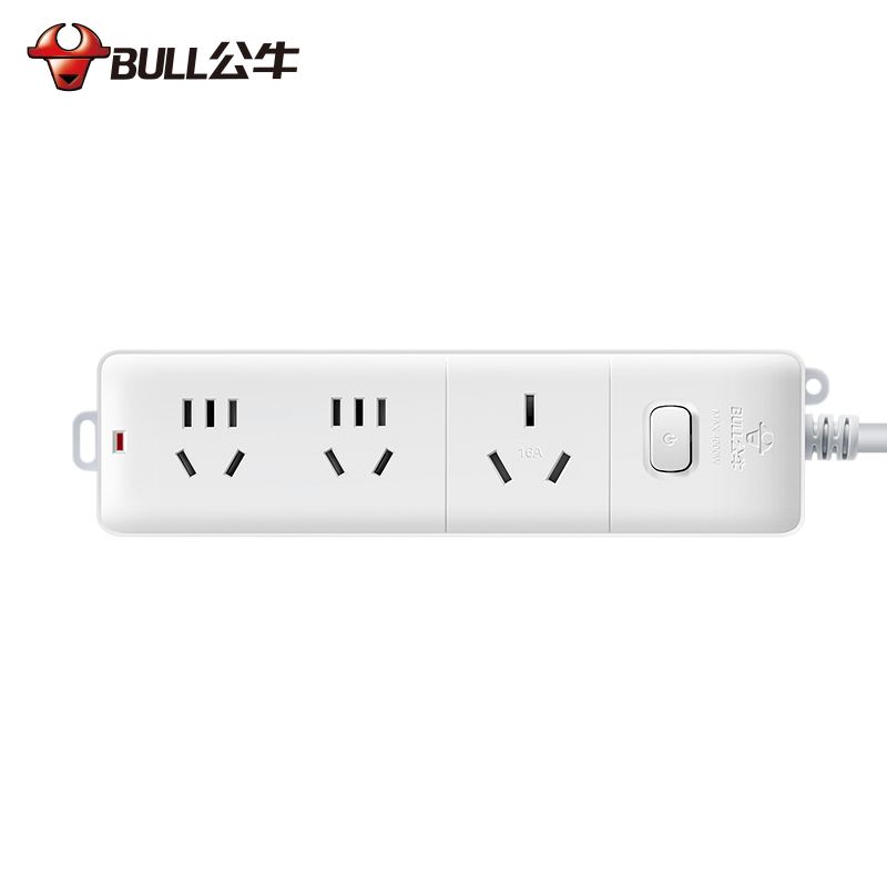 公牛(BULL)插座/接线板/插线板 空调16A插排大功率4000W 3米406D高清大图