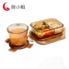 厨小姐分隔微波炉加热玻璃饭盒套装 CXJ-1612/套