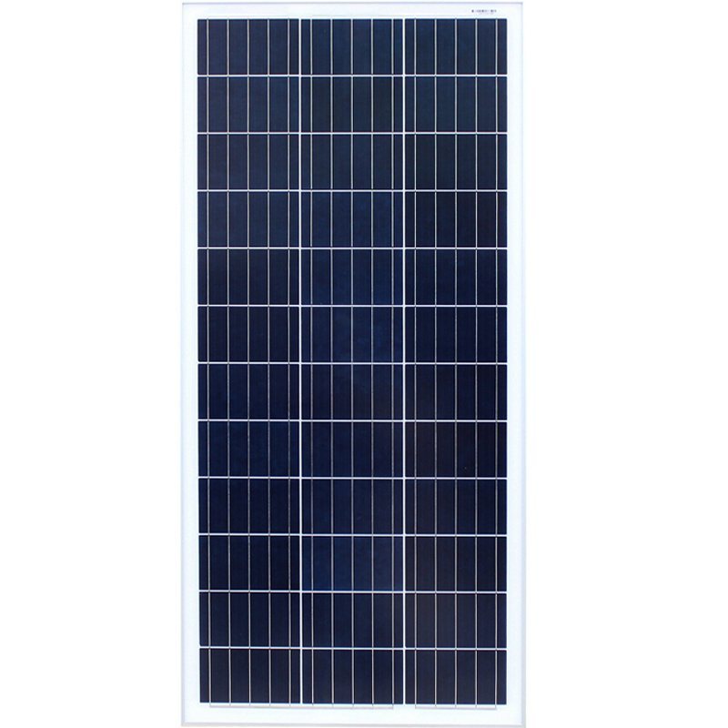 闪电客全新多晶硅100W太阳能发电板太阳能板电池板光伏发电系统12V家用 100W多晶(1200*540*30mm)