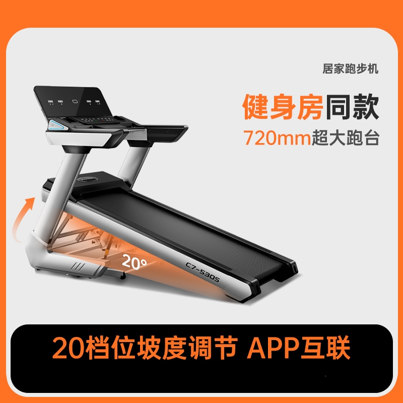 闪电客大跑跑步机家用款家庭健身房专用可爬坡减肥小型室内折叠超