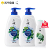 六神 劲凉酷爽 沐浴露750ml两瓶装(男士女士沐浴乳液 清新薄荷香 保湿滋润 劲凉提神 3重薄荷精华 )
