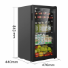 Midea美的 JC-98GM(E) 95升家用客厅冰箱办公室冷藏柜暖藏酒柜 茶叶饮料水果蔬菜保鲜柜囤货小型酒柜