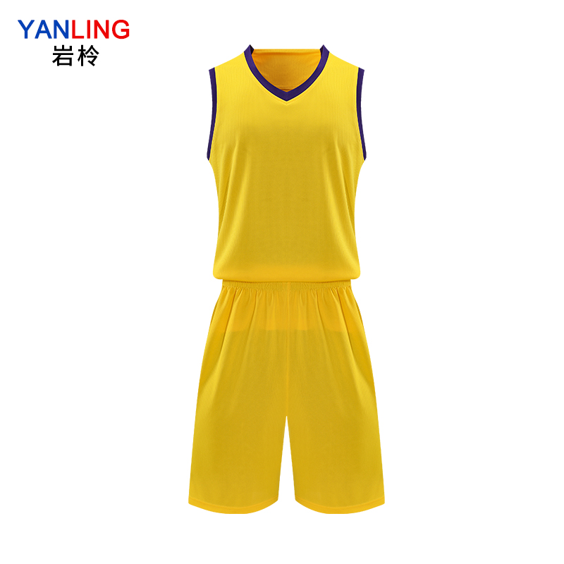 岩柃 篮球服25Y3LQ004 XXL 金黄