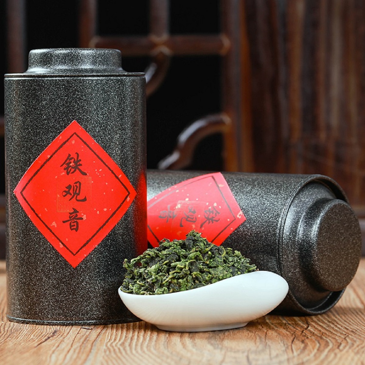 痴福 一级浓香型铁观音茶叶乌龙茶安溪铁观音礼罐装新茶300g高清大图