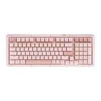 罗技(Logitech)琥珀系列K98S无线机械键盘双模蓝牙2.4G热插拔粉色