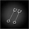 E076 Silver Earrings 925纯银耳环日韩耳钉女气质长款简约防过敏送女朋友七夕情人节礼物