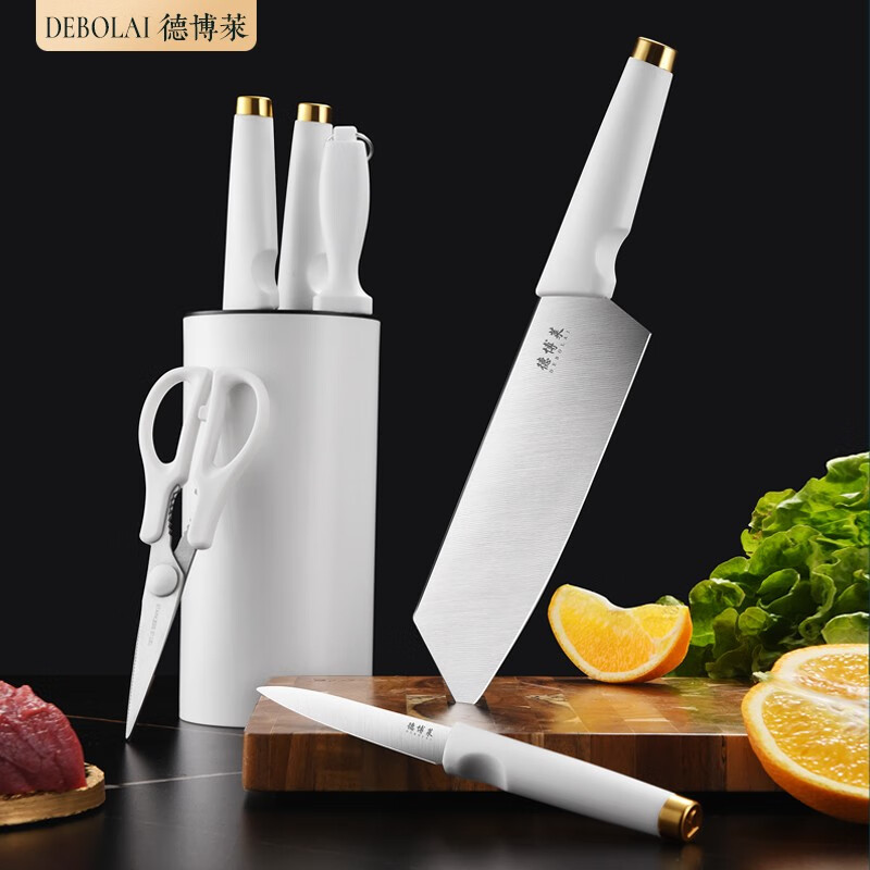 德博莱 女神七件套刀家用套装刀高清大图