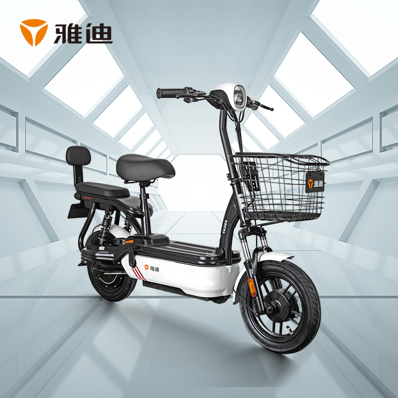 雅迪电动车2019款型号,雅迪2018全部车款图片 雅迪新国标新款尚程锂电版可提取锂电池电动车48v加长