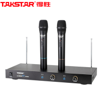 得胜(TAKSTAR)TS-6700HH一拖二无线麦克风手持式会议主持无线话筒 家用舞台KTV演出麦克风防啸叫 2手持