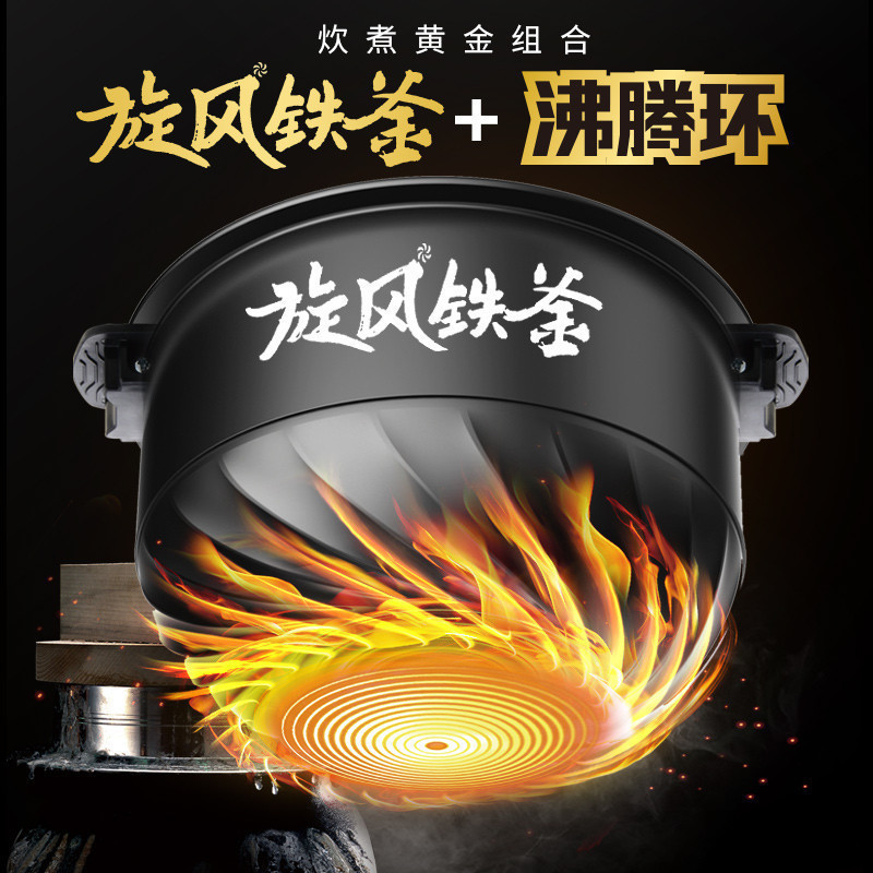 爱仕达（ASD）电饭煲4L容量IH电磁加热 铁釜沸腾环内胆 可拆洗上盖板 24小时智能预约电饭锅AR-F40I501