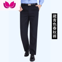七斓保安裤子男保安裤保安制服西裤黑色藏蓝色加厚工作裤 175 藏青色春秋裤