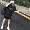 COW2ANG 春夏黑色[穿上脱不掉]手工编织抽绳直筒裤长裤女休闲裤 黑色 S 建议(65-90斤内)