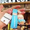 猪小趴锁匙扣挂件可爱女生书包挂件简约情侣款汽车挂饰个性钥匙扣 蓝色猪小趴