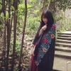 2018春夏季刺绣亚麻棉花朵棉麻围巾空防晒两用丝巾女民族风披肩