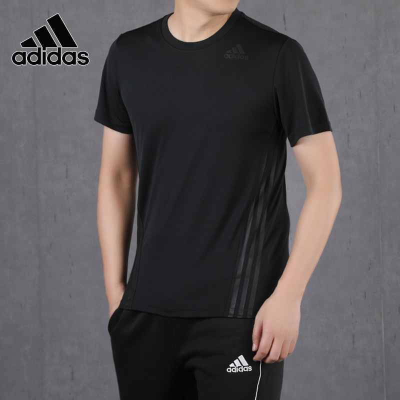 adidas阿迪达斯短袖男装2021春夏新款黑色健身圆领运动t恤fl4309视频