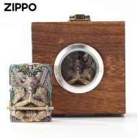 zippo打火机正品斗战胜佛重甲机夜光珐琅创意个性防风送男士男友礼品生日礼物高档送...