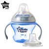 汤美星(Tommee Tippee)00521 初级奶嘴杯蓝色 宝宝学饮杯2种杯嘴带可拆卸手柄不含双酚A