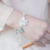 水晶手链女古风流苏超仙清新闺蜜手镯手饰中国风复古宫廷汉服配饰 白水晶手链