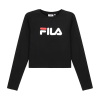 FILA 斐乐 女士棉质短款圆领长袖T恤 687213