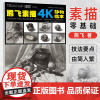 熊飞素描4K静物临本 风景美术绘画书籍技法结构联考校考临摹范本画初学入门教学教程教材素描速写书自学零基础美术艺考艺术高考