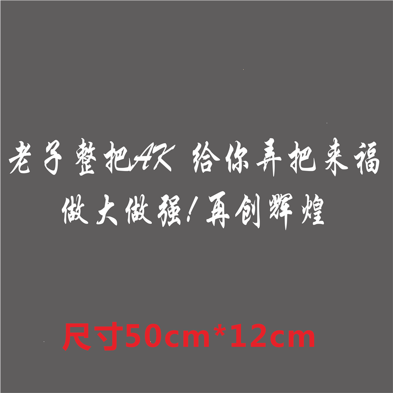 闪电客汽车车贴天窗贴纸晚点遇见你开车真是一件寂寞的事定制文字装饰贴 定制-两排字10-15字-40cm