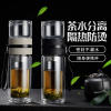 泡茶师高硼硅双盖便携式茶水分离杯泡茶过滤双层玻璃杯