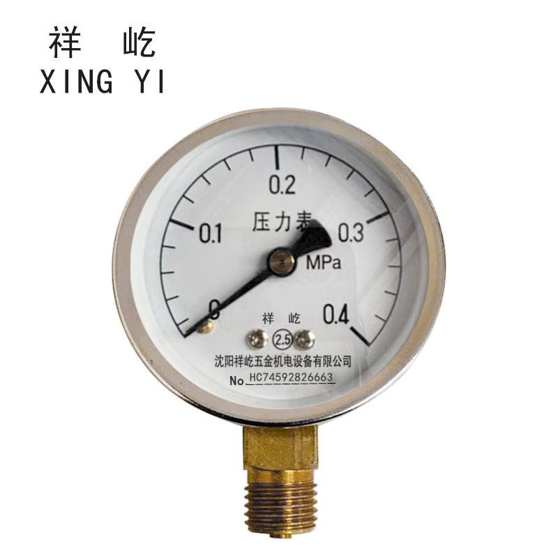 祥屹+压力表检测定制型+Y60+块 0-0.4Mpa