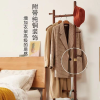 挂衣架实木落地衣帽架实木玄关卧室简约万向轮可移动大双杆衣架子
